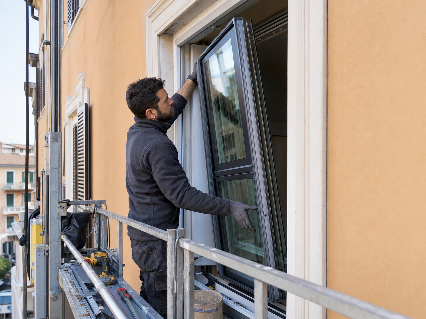Trattamento acustico di facciata e serramenti contro il rumore da traffico